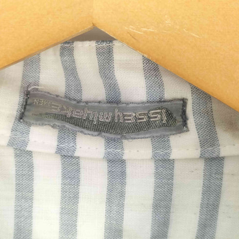 イッセイミヤケメン ISSEY MIYAKE MEN 80S 筆タグ ボーダー ボックスシルエット S/S シャツ メンズ JPN:M