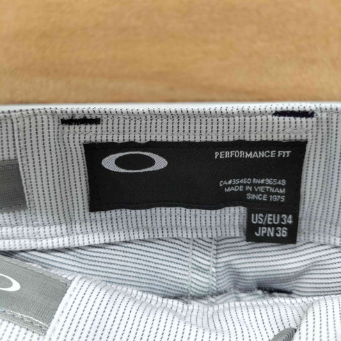 オークリー OAKLEY エリプスロゴ スカル ゴルフショーツ ストライプ メンズ 36