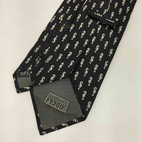 ジャンフランコフェレ GIANFRANCO FERRE イタリア製 タツノオトシゴ柄 ネクタイ メンズ