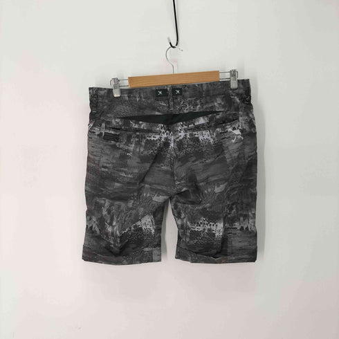 オークリー OAKLEY スカルロゴ刺繍総柄ハーフパンツ メンズ 34inch