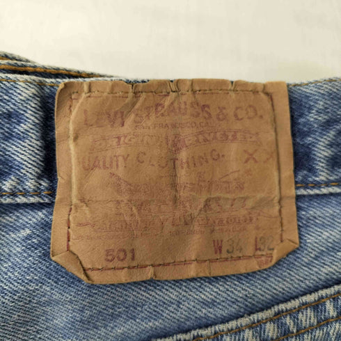リーバイス Levis 90S USA製 501 裏524 ボタンフライ ペイント加工 デニムパンツ メンズ W34 L32