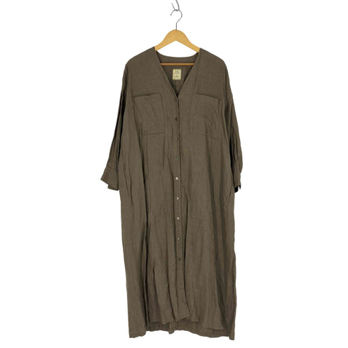 ジャーナルスタンダードレサージュ JOURNAL STANDARD Lessage 21SS Vネックマキシ長袖ワンピース レディース