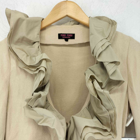 ユキトリイ YUKI TORII カシミヤ混 フリルカーディガン レディース JPN:38