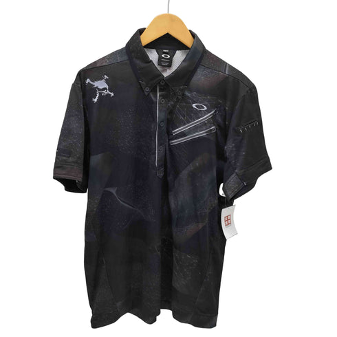 オークリー OAKLEY スカルタブ ゴルフポロシャツ メンズ import:M