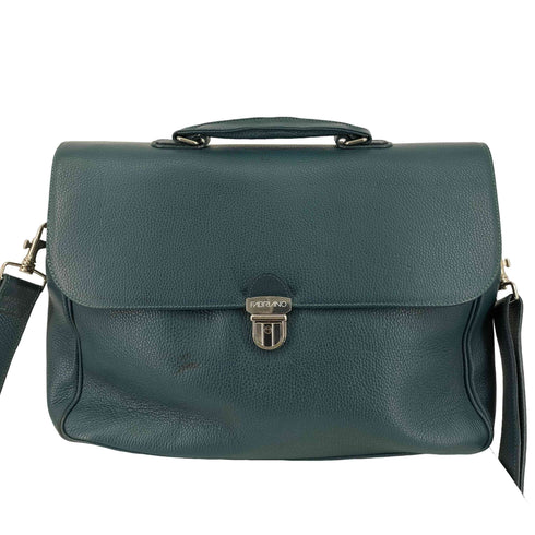 FABRIANO レザー ブリーフケース メンズ