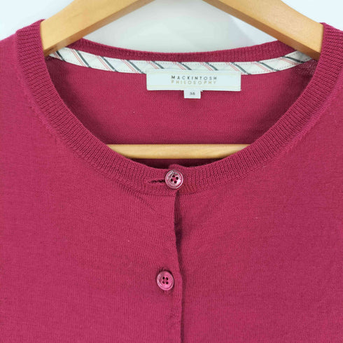 マッキントッシュフィロソフィー MACKINTOSH PHILOSOPHY ウール ノーカラーカーディガン レディース EUR:38