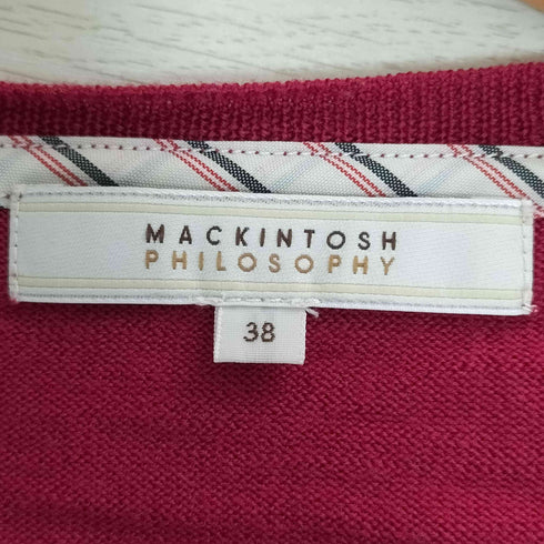マッキントッシュフィロソフィー MACKINTOSH PHILOSOPHY ウール ノーカラーカーディガン レディース EUR:38