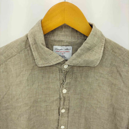 ブリッラペルイルグースト BRILLA per il gusto リネン ロングスリーブ カプリシャツ メンズ import:L