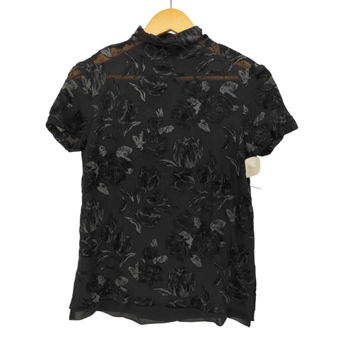 バジーレヴェントット BASILE28 シアー フラワー ジャガード S/S ブラウス レディース JPN:40