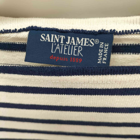 セントジェームスアトリエ SAINT JAMES LATELIER フランス製 ボートネックバスクシャツ レディース F1