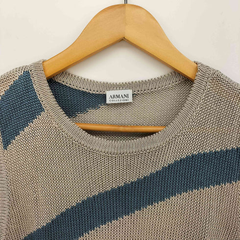 アルマーニコレツィオーニ ARMANI COLLEZIONI イタリア製 レーヨン メタリック ニット ベスト レディース