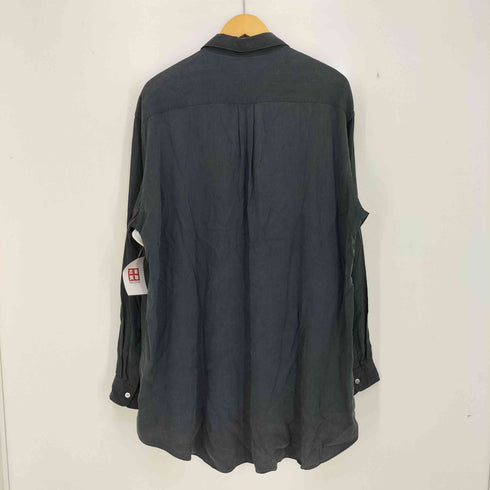 ワイズフォーメン Ys for men 90s 茶タグ ライン 生地切替 開襟 長袖シャツ メンズ