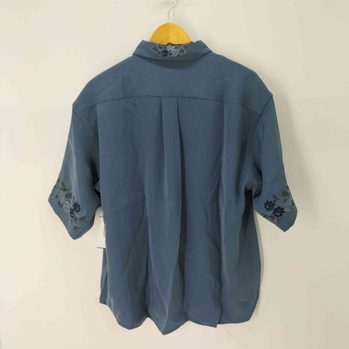 ハレ HARE フラワーモチーフレースラインシャツ 半袖 メンズ FREE