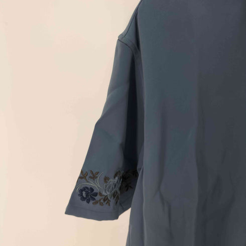 ハレ HARE フラワーモチーフレースラインシャツ 半袖 メンズ FREE