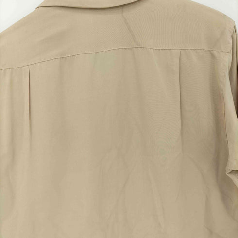 THORPE AND THORPE 70s ナイロン アセテート オープンカラーシャツ ボックスシルエット メンズ import:S