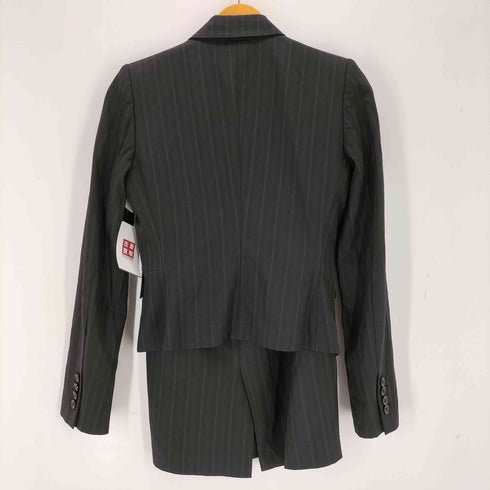 バーバリーブラックレーベル BURBERRY BLACK LABEL 1Bストライプテーラードセットアップ レディース 36