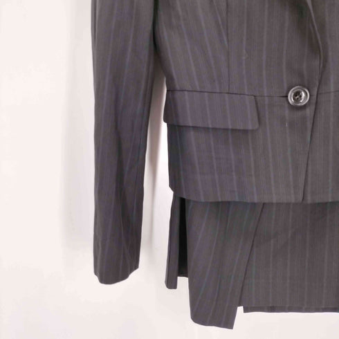 バーバリーブラックレーベル BURBERRY BLACK LABEL 1Bストライプテーラードセットアップ レディース 36