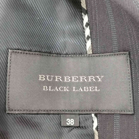 バーバリーブラックレーベル BURBERRY BLACK LABEL 1Bストライプテーラードセットアップ レディース 36