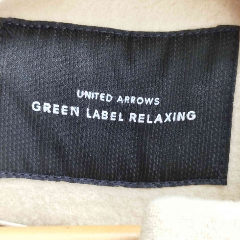 ユナイテッドアローズグリーンレーベルリラクシング UNITED ARROWS green label relaxing 2WAY ノーカラー HOOD コート SHORT レディース JPN:38