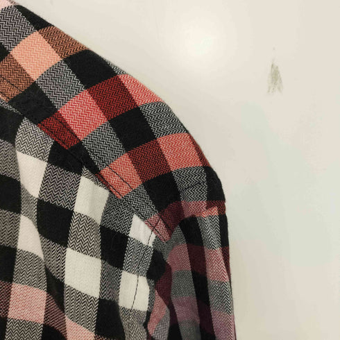 ラコステ LACOSTE ロゴ刺繍 コットン ブロックチェック グラデーションシャツ メンズ JPN:5