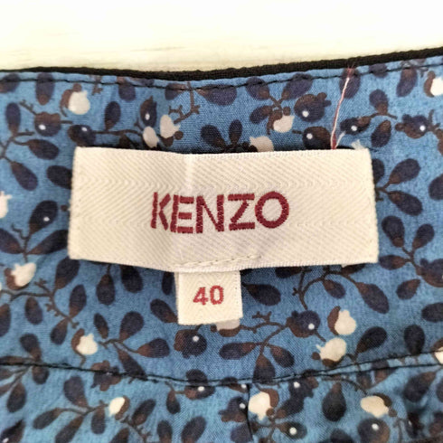 ケンゾー KENZO ウールレーヨン花柄ストライプスラックス メンズ 40