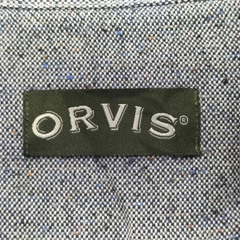 オービス ORVIS ネップ シルク混 BDシャツ メンズ import:XL