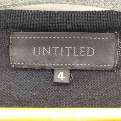 アンタイトル UNTITLED ウールクルーネックカーディガン レディース JPN:4