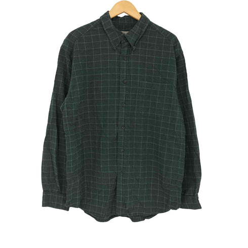 エディーバウアー Eddie Bauer 白タグ コットンレーヨン BDシャツ 製品染め メンズ import:L