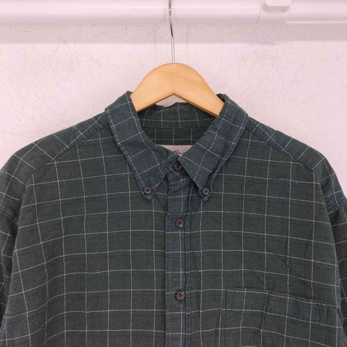 エディーバウアー Eddie Bauer 白タグ コットンレーヨン BDシャツ 製品染め メンズ import:L