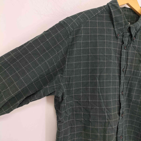 エディーバウアー Eddie Bauer 白タグ コットンレーヨン BDシャツ 製品染め メンズ import:L