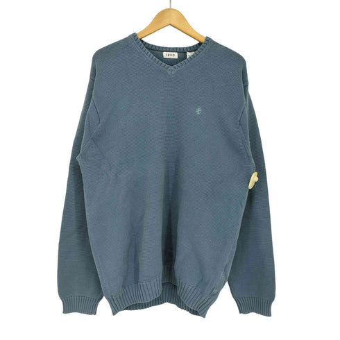アイゾッド IZOD ロゴ刺繍 Vネック コットンニット メンズ import:L