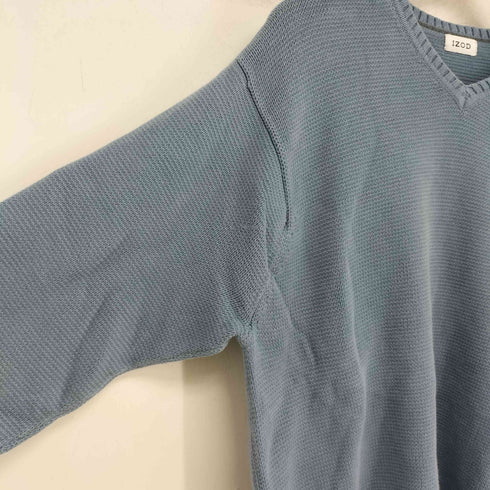 アイゾッド IZOD ロゴ刺繍 Vネック コットンニット メンズ import:L
