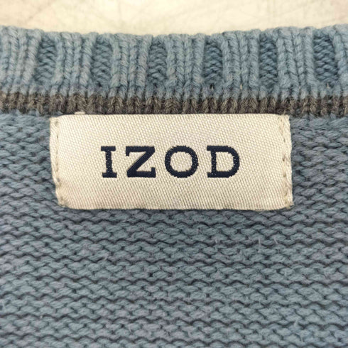 アイゾッド IZOD ロゴ刺繍 Vネック コットンニット メンズ import:L