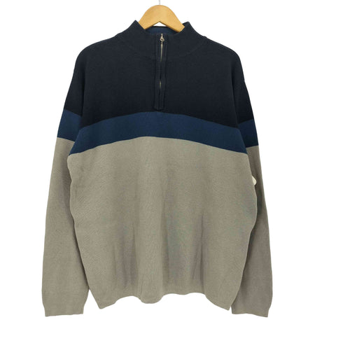 アリゾナ arizona ハーフジップ コットンニット メンズ import:XL