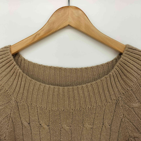 ラルフローレン RALPH LAUREN リネン カシミヤ S/S ケーブル ニット レディース import:M