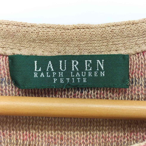 ローレンラルフローレン LAUREN RALPH LAUREN ボーダー スリット ノースリーブ カットソー レディース