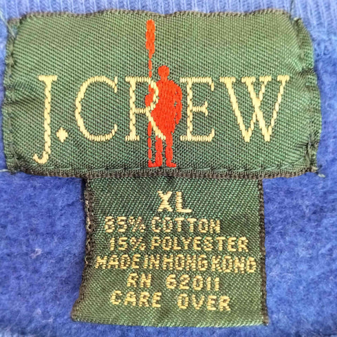 ジェイクルー J.CREW 90s 巨人タグ 香港製 ブランク ラグラン スウェット メンズ import:XL