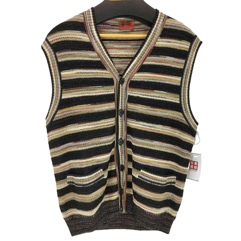 ミッソーニ MISSONI イタリア製 ジャガードニットベスト メンズ