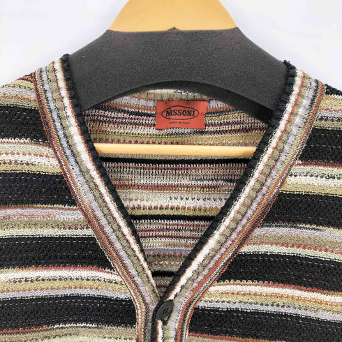 ミッソーニ MISSONI イタリア製 ジャガードニットベスト メンズ