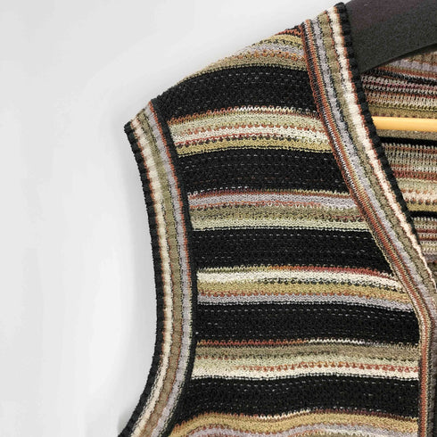 ミッソーニ MISSONI イタリア製 ジャガードニットベスト メンズ