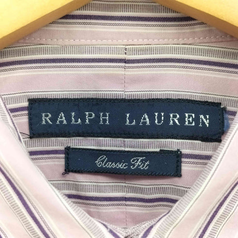 ラルフローレン RALPH LAUREN CUSTOM FIT ストライプ レギュラーカラー L/S シャツ レディース