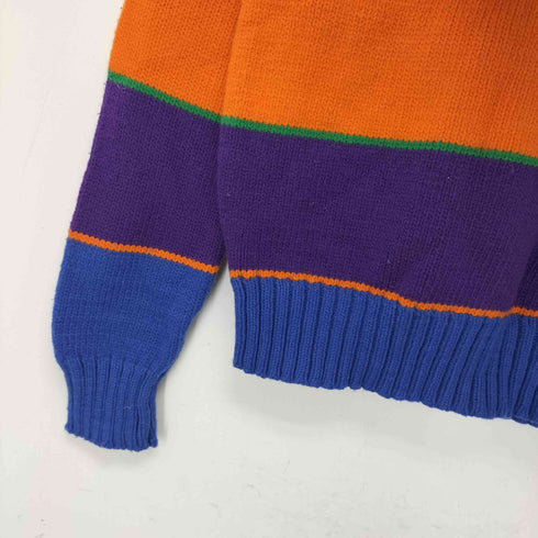 ランズエンド LANDS END 台湾製 ボーダー ウールニット メンズ import:L