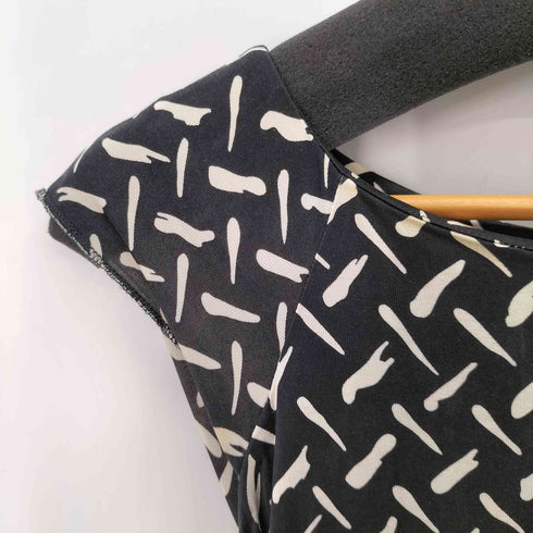 ダイアンフォンファステンバーグ DIANE VON FURSTENBERG 総柄 ノースリーブワンピース レディース JPN:0