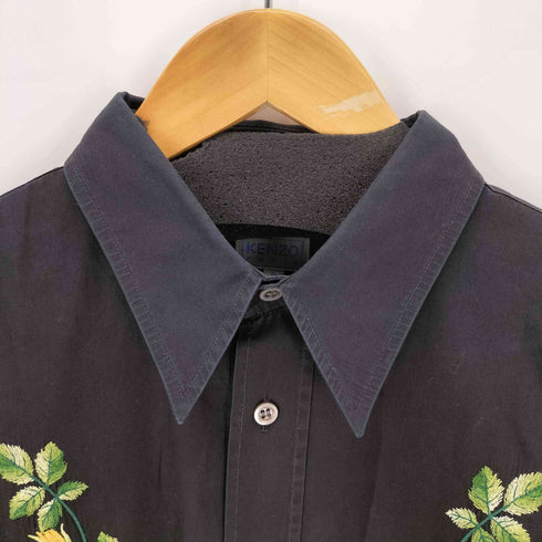 ケンゾーパリス KENZO PARIS フラワー刺繍 レギュラーカラーシャツ メンズ JPN:2