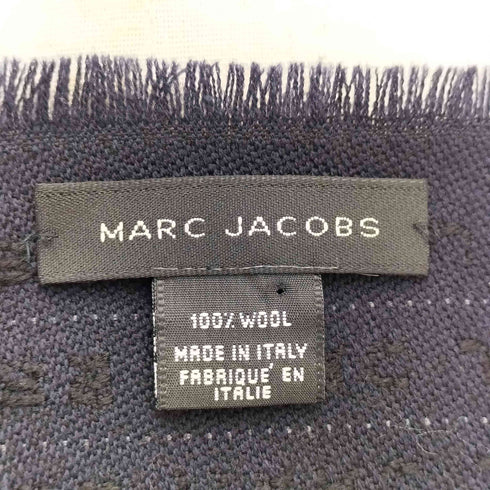 マークジェイコブス MARC JACOBS イタリア製 パイピング ウール マフラー レディース