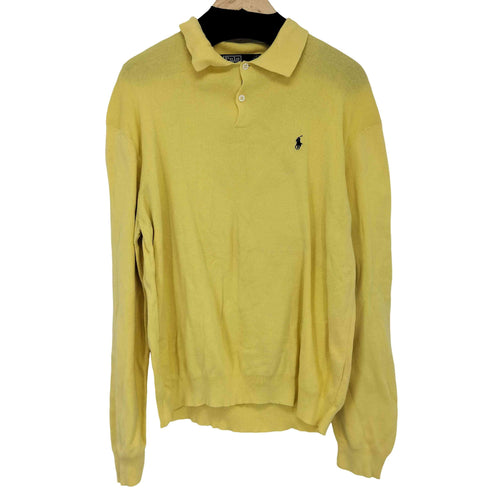 ポロバイラルフローレン Polo by RALPH LAUREN ポニー刺繍 ニットポロ メンズ import:XL