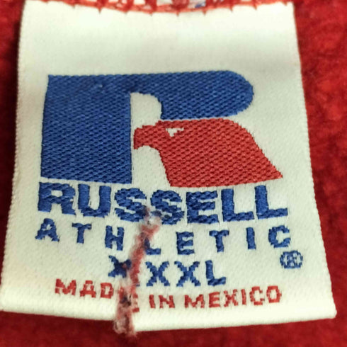 ラッセルアスレチック RUSSELL ATHLETIC 90s メキシコ製 コットンポリ ブランク プルオーバーパーカー メンズ XXXL