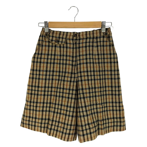 ダックスロンドン DAKS LONDON チェック ウール ショートパンツ レディース 63-66