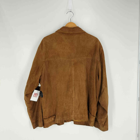 DESIGNED IN ITALY スエード カバーオール メンズ
