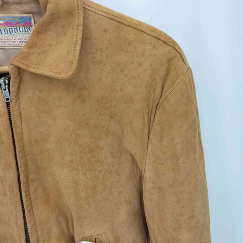 californian 70-80s 棒talon ジップアップ レザースポーツジャケット VINTAGE レディース 36